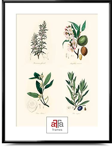 aFFa frames Plastik Bilderrahmen, photo frame, klassisches Design Geeignet für Bilder Poster Diplome bilderrahmen 40x60 cm Farbe Schwarz