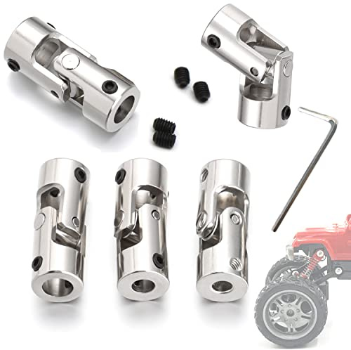DUOHERESHUI 5 Piezas Eje Junta Universal Acoplador Eje De Unión Conector Eje De Dirección Cardán Con Llave Para Modelos Coches Barcos Robots - 3x3mm