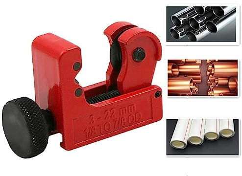 YongXiangPeng Pipe Cutter,3-22mm (1/8inch-7/8inch) Adjustable Mini Tube Cutter Heavy Duty Rigid Tubing Cutter for Stainless Steal Tubing, Metal, Plastic, Brass