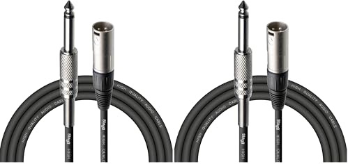 Stagg SAC3PXMDL - Audio patch cable - 3 meters - 1x XLR male/1x jack male - 6.3 mm (Pack of 2)