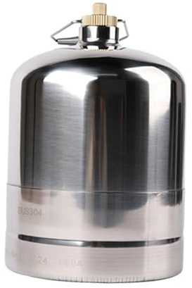 predolo Bombola di Gas combustibile Bombola di Gas Serbatoio di Gas Ricaricabile Vuoto, Bombola di Gas da Campeggio per bruciatore a Gas Campeggio Picnic BBQ, 1.35 l