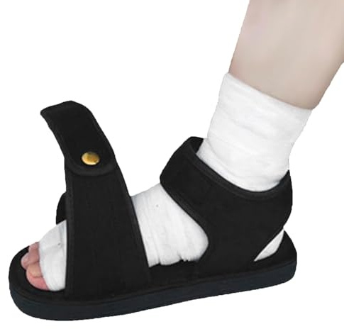 GEDRACKPMYN Chaussure Post-opératoire, Chaussure de Marche pour Pied ou Orteil cassé, Chaussure de récupération chirurgicale en plâtre avec Sangle réglable pour Post-Chirurgie,S