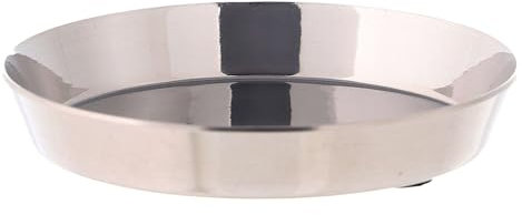 Holyart Piattino Rotondo Acciaio Inox Diametro 8 cm