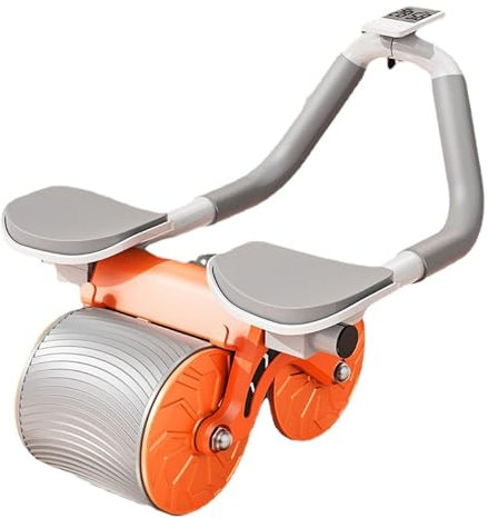 Rodillo abdominal Core – Equipado con rueda de rebote automático para fortalecer el tronco | Bicicleta de entrenamiento de gimnasio en casa, rodillo de entrenamiento de núcleo, equipado con rebote