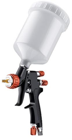 Farbsprühmaschine – 250 cc Flüssigkeitsbecher für Auto- und Möbelfarbe, leichte, tragbare Minii-Sprühmaschine für Innen- und Außenmalerei, Aluminiumfarbspray für Autos und Möbel