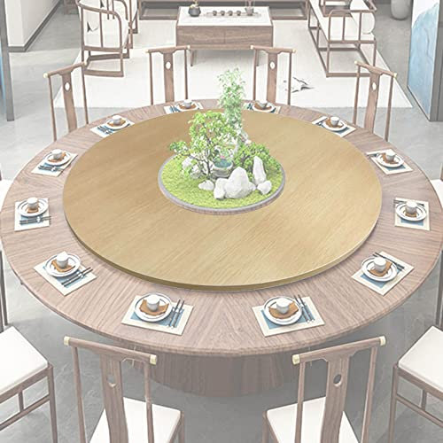 Lazy Susan Plateau de service rond en bois 90 cm pour table de salle à manger nization et partage facile des aliments (G 50 cm)
