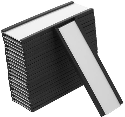 TOGEVAL 30stücke Teiliges C-förmiges Channel Label Holder Kompakter Magnetischer Einsteck-etikettenhalter Für Regale Lager Büro Und Kühlschränke Langlebig Und Wiederbeschreibbar