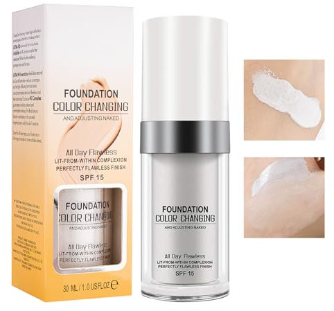 Fondotinta Coprente Professionale Liquido per Pelli Mature - Leggero, Idratante con SPF 15 - Adatto per Tonalità Pelle, 30ml