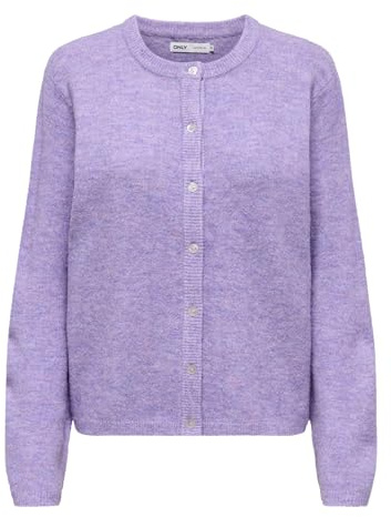 Onlsimoni L/S O-Neck Cardigan KNT Noos, Chinese Violet, M