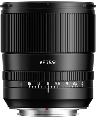 TTARTISAN AF 75mm F2 Objektiv X Mount für Fujifilm, APS-C STM Autofokus X Mount Objektiv Große Blende mit Geklicktem Blendenring Kompatibel mit Fujifilm-Kameras