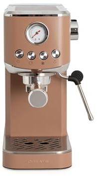 CREATE / THERA CLASSIC COMPACT/Macchina da caffè espresso moka/ 20 bar, semiautomatica, funzione caffè freddo, serbatoio da 1,2L, caffè macinato e cialde ESE 55mm, con vaporizzatore, 1350W