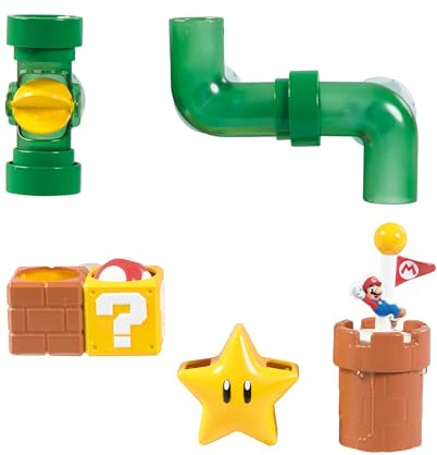 My Mario Pipes Playset by TOMY Toomies - Pouring Toddler Water Toys for Bath or Pool with Suction Cups - Officially Licensed Mario Toys - Easter Basket Stuffers for Kids - Ages 2 Years and Up
