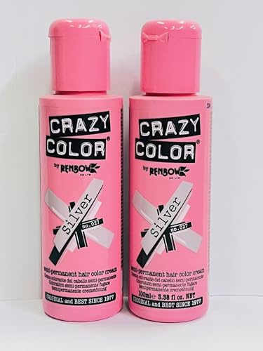 Crazy Color Offizielle semi-permanente Haarfarbe, 100 ml (Pfirsichblau)
