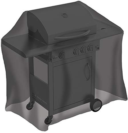 tepro Universal Abdeckhaube für Gasgrill mittel, Farbe schwarz, aus strapazierfähigem Polyethylen, Maße ca. 130 x 65 x 100 cm