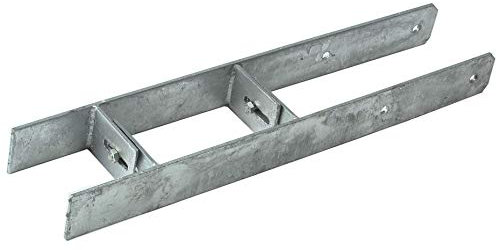 Gartenpirat H-Anker Pfostenanker verstellbar für Pfosten 90 bis 140 mm und Rundholz