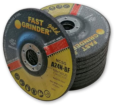 LOT 10 DISQUES A MEULER EBARBER LES METAUX MOYEU DEPORTE 125x7x22.2