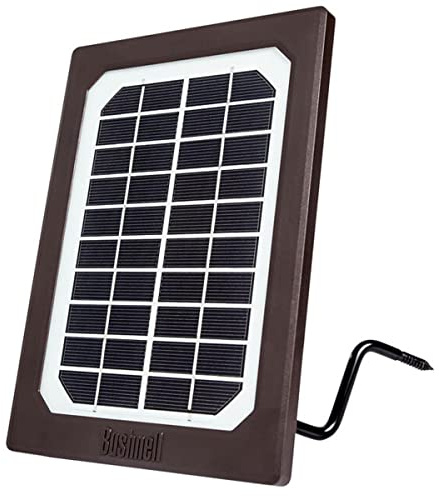 Bushnell - Solarpanel für Trail-Kamera – hält die Batterien Ihrer Trail-Kamera länger – kompatibel mit Core, Prime, Impulse, CelluCore und Aggressor Trail-Kameras – 119986C