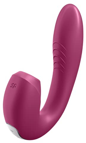 Satisfyer Sunray Connect App Rabbit | Druckwellen-Vibrator | Klitoris & G-Punkt Stimulation | Wasserdicht (IPX7) | Wiederaufladbares Sex-Spielzeug | Hochwertiges Silikon | Frauen-Toy in Beere
