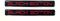 2 x BLACK EDITION Domed Stickers/Decals - Red on Black 106mm