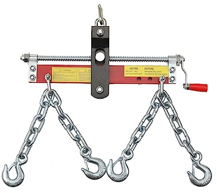 Lfhelper Eisen Werkstattkran Positionierer 2000LBS 900kg max Motorträger Balancierer Positionierer Werkstattkran Kettenzug Seilzug Motorheber Hebekran Traverse Kran Motorträger mit Griff für Motoren