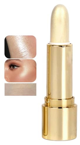 Makeup Shaping Highlighter, Face Contour Shaping Makeup Sticks, 3 Colours Brightens Shades Pencil, Highlighter Makeup Waterproof 2 In 1 Highlighter Stick, for Face And Body (02#)