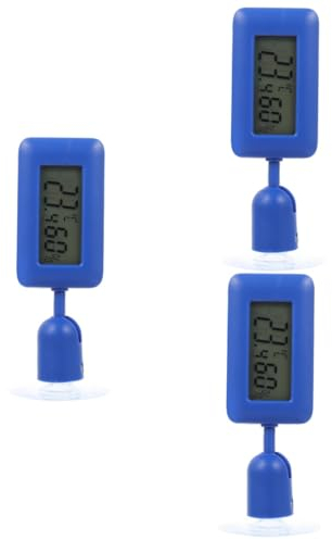 BESPORTBLE 3St Reptilien-Hygrometer Leopardgecko-Tankthermometer digitales Reptil digitales Thermometer Bartagame Panzerzubehör rotierendes Saugnapf-Thermometer leuchtend Reptilienkiste Abs