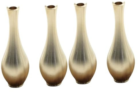 ABOOFAN 4 Stück Vasenverzierungen aus Messing hochzeitsdeko hochzeits Dekoration Wasserpflanze Moderne Blumenvase Die Ornament Wohnkultur antike Vase Mini-Blumenware Haushalt Kupfervase