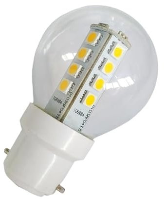 Fengyan Bulbi Domestici 20 pz/Lotto B22 LED G45 Lampadina in Vetro Base in Plastica 3 W 5050 SMD Lampadario Sorgente Luminosa(2700K Warm White)