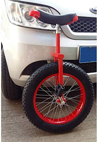 Einrad Einrad 20/24 Zoll Rad Einräder für Kinder Erwachsene Anfänger Teenager, Bequemer Sattel Einradsitz Stahlgabelrahmen Gummi-Mountainbike-Reifen für Unisex-Fahrrad Balance Ride Road Sports Outdo