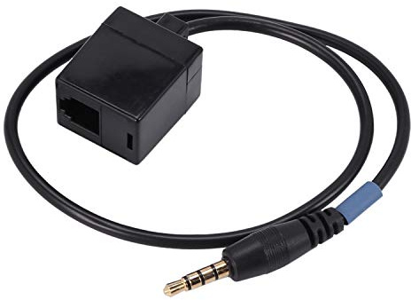 Lorrgasw 3.5Mm Jack Macho una RJ9 4P4C Adaptador Hembra Convertidor Cable de ExtensióN Cable para TeléFono Cable Adaptador
