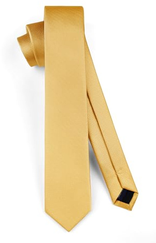 HISDERN Krawatte Herren Schmale Krawatten für Männer solide Seidenkrawatte klassische formelle Krawatte für Hochzeit Party Business 6cm