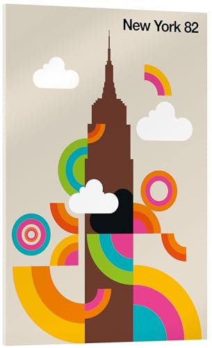 Posterlounge New York 82 Acrylglasbild von Bo Lundberg 60 x 90 cm Bunt Wandbilder Wanddeko