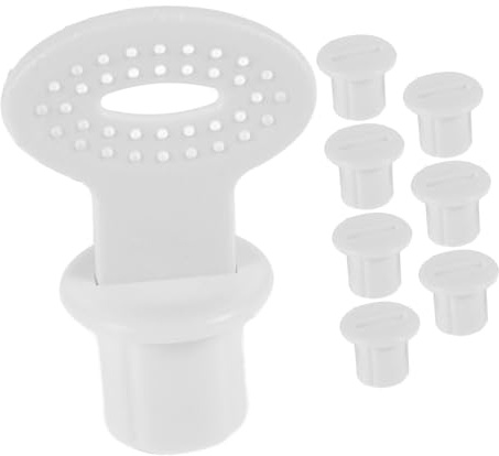 HOLIDYOYO White Plastic Toilet Ladder Screws for Bathroom Use High Hardness Easy to Install Toilet Accessories for Boys and Girls