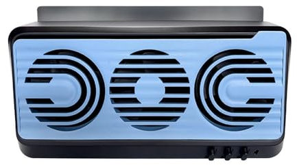 YIWEOG Ventilador de Escape para automóvil de 3 Ventiladores Ventilador de circulación de Aire con energía Solar y USB Enfriador de ventilación silencioso Ventilador de enfriamiento del radiador