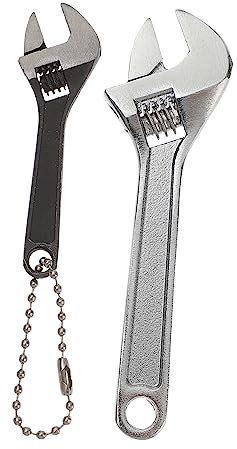 NUOBESTY Llave Inglesa Ajustable Multifunción Duradera Trinquete Flexible, Recubrimiento Resistente, Tamaño Mini 2.5 y 4 Para Reparaciones Hogar y Taller, Juego 2 Piezas