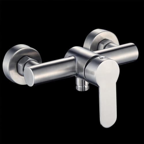 Rubinetto doccia in acciaio inox 304, miscelatore acqua calda e fredda, accessori per rubinetto da bagno, attacco G1/2, doccetta per vasca, set doccia, spazzolato, 1 pezzo