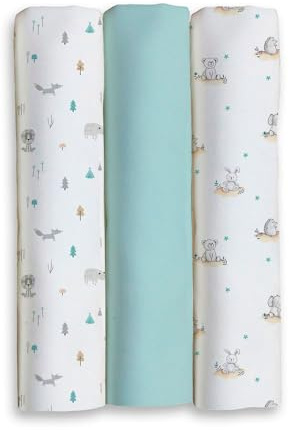 Interbaby 98980 3er-Pack Mullwindeln für Babys, Farbe: 3, Größe: Einheitsgröße