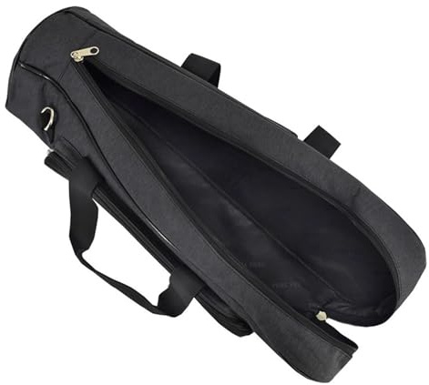 Bolsa de transporte para trompeta con 2 compartimentos de almacenamiento, bolsa de transporte profesional con correa de hombro ajustable y asa