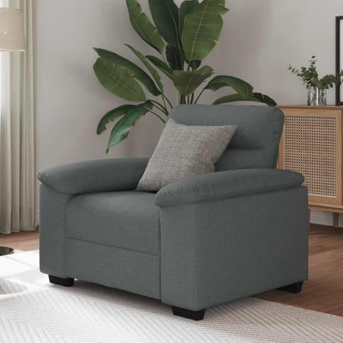 Frdhee Sofa Für Wohnzimmer Couchgarnitur,Sessel Dunkelgrau 60 cm Stoff,Couch Für Wohnzimmer Schlafzimmer,Schnell Zu Montieren,Vielseitig Einsetzbar
