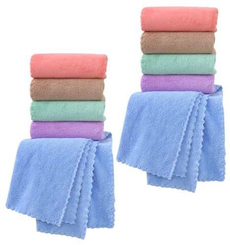 Tofficu Lot de 10 Tapis de Couchage 30x30 Cm en Polaire Douce pour Petits Animaux, Doublure de Cage Absorbante pour Hamster, Cobaye et Lapin, Literie Lavable et Confortable pour Habitat