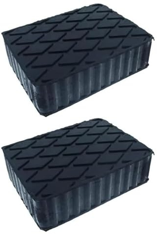 Generico Tamponi in Gomma per Ponti Sollevatori, Kit 2 Pezzi, Compatibili con Qualunque Tipo di Ponte Auto 160X120 H40 Produzione Italiana