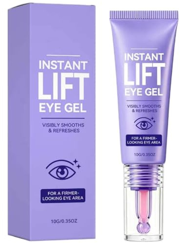 Instant Lift & Revitaliserande Ögongel – Lätt ögonvård för män och kvinnor, Jämnar fina linjer, Fräschar upp ögon, Ljusar upp mörka ringar, 10g (1 Pack)