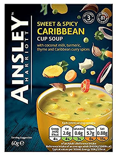 Ainsley Harriott Caribbean Sweet and Spicy soup 60g (Pack of 8)