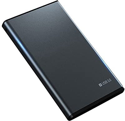 TWDYC Hard disk esterno in metallo HDD da 1 tb/320 gb/60 gb, USB 3.0 portatile di backup di archiviazione, adatto per personal computer, laptop, desktop, MacBook, Xbox One, Ps4 (80 GB, grigio)