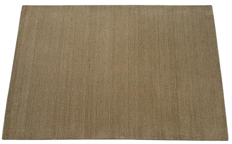 WAWA TEPPICH Wollteppich Beige 120 x 180 cm 100% Wolle handgewebt | Handgewebtes Unikat mit charaktervoller Struktur; vielseitig kombinierbar und passend für unterschiedliche Wohnstile