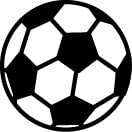 Stemplino® Maxistempel XL – Motiv: Fußball – 46 mm Durchmesser – Holzstempel Kinderstempel – Bullet Journal Stempel