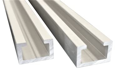 Alutec Aluminium C-Profil 17x11mm passend für M8 Schraube eloxiert T Nutschiene (2St. 1m)