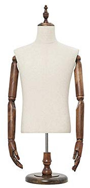 Manichino Manichino Maschile Modello (con Braccia), Manichini da Tavolo Vetrina Busti Busti del Corpo, Abbigliamento Abito Forma Abito da Lavoro Espositore, Altezza Regolabile (col