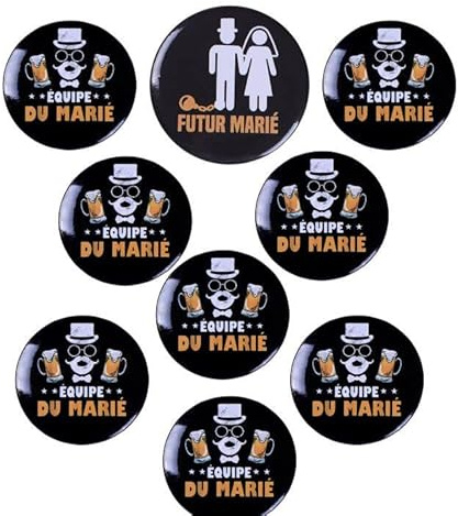 13pcs Distintivi per addio al celibato Accessorio per matrimoni,