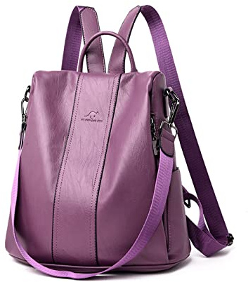 NICOLE & DORIS Zaino Donna Grande Zaino Antifurto Pelle PU Zainetto Donna Tracolla Zainetti Leggero Borsa da Scuola Casual Daypack Borse Zaino da Viaggio per lo Shopping